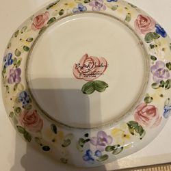 English Garden Floral Plate