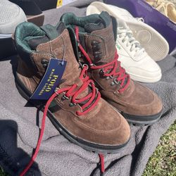 Brand new Ralph Polo Boots Sz 11.5 Brown green