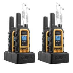 DEWALT DXFRS300 FRS Walkie Talkies, Long Range 2 Way Radio,