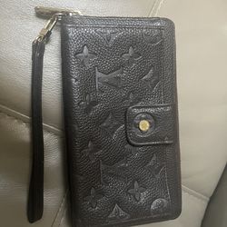 Brown Leather Louise Vuitton Wallet