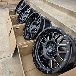 20" ICON  rims/wheels 20x9 black and chrome