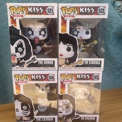 KISS Pops. Full Set. Sold As A Group