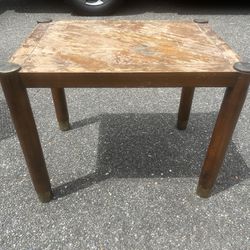 Rustic Wood End Table Or Side Table 