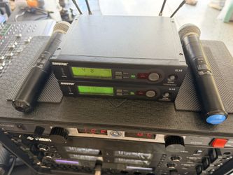 Shure SLX 24 Wireless Microphones.
