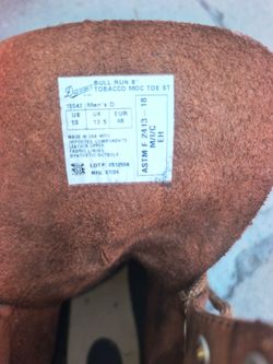 Used work steel boots size 13"