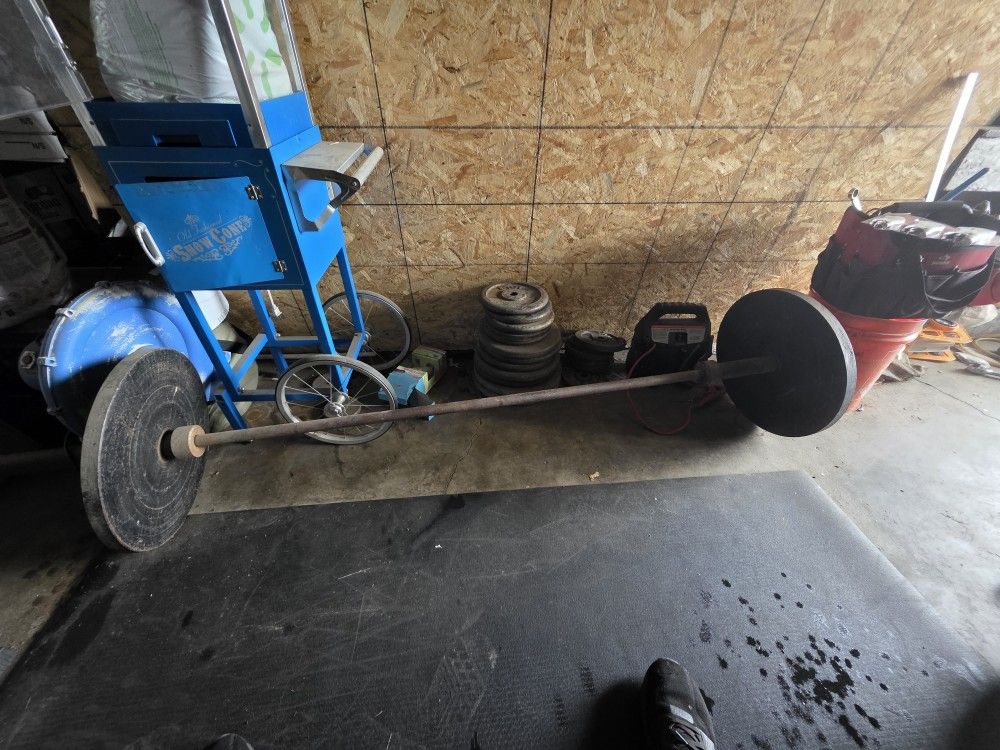 Olympic Bar With Weights