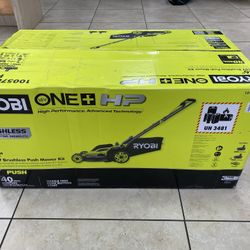 P1190 RYOBI ONE+ HP 18V Brashness 16” Cordless Walk Behind Push Lawn Mower Kit