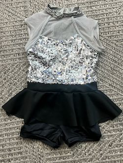 Weissman Peplum Biketard Dance Costume Girls size 7