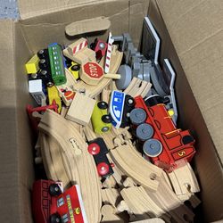 BIG wooden  train set