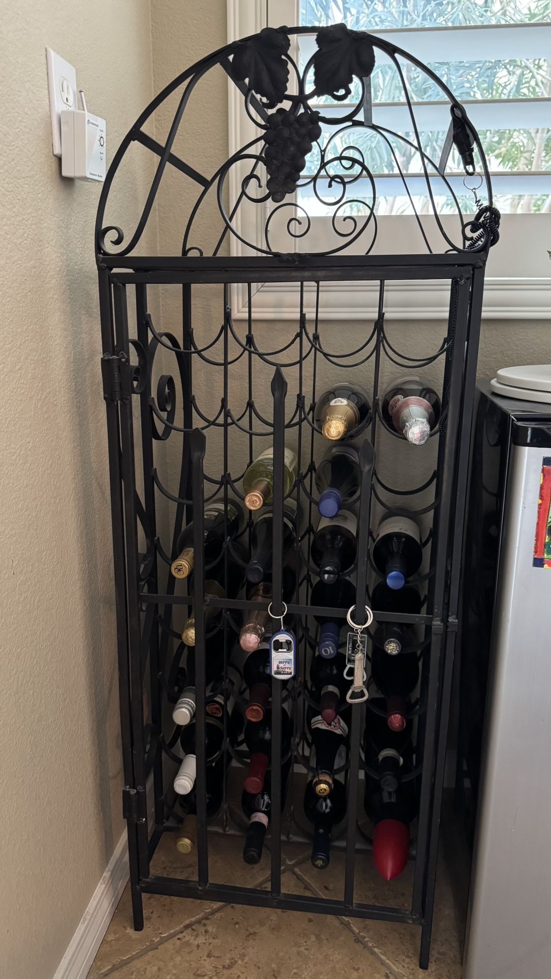 Rod Iron Wine Rack