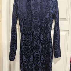 Long Sleeve Low Back Cocktail Dress