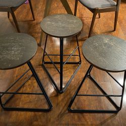 HD Buttercup Counter Height Stools (x3)