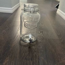 Clear, Glass Beverage Dispenser