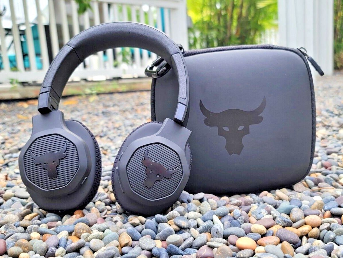 Authentic JBL Under Armour Project Rock Over-the-Ear Headphones - Black