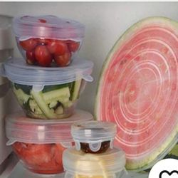 Silicone Stretch Lids - 6 Pack