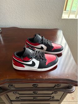 Jordan 1 low bred toe 2.0 men's size 7