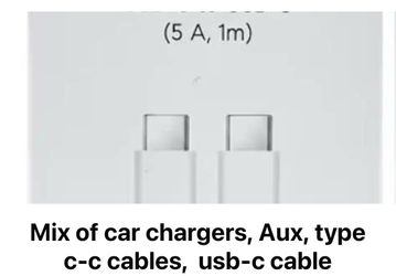 Mix of chargers wholesale, car, type C and USB