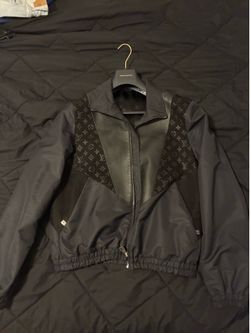 Louis Vuitton Leather Mix Track Jacket