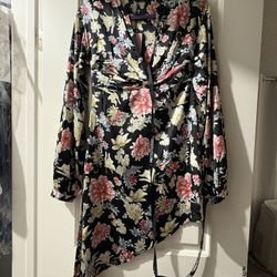 Floral Asymmetrical Dress By PrettyLittleThings