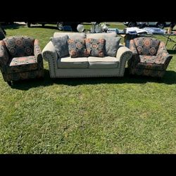 3 Piece Sofa And Chairs $500 OBO