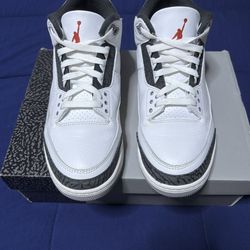 Air Jordan 3 Retro Cement Grey 2024  Size 10.5
