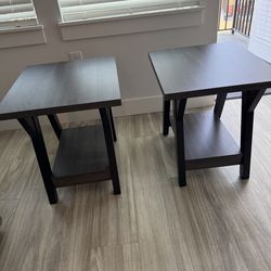 Two end tables 4 months old like new