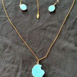 Turquoise Necklace & Earring Set