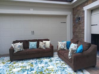 Brown Sofa and Loveseat set