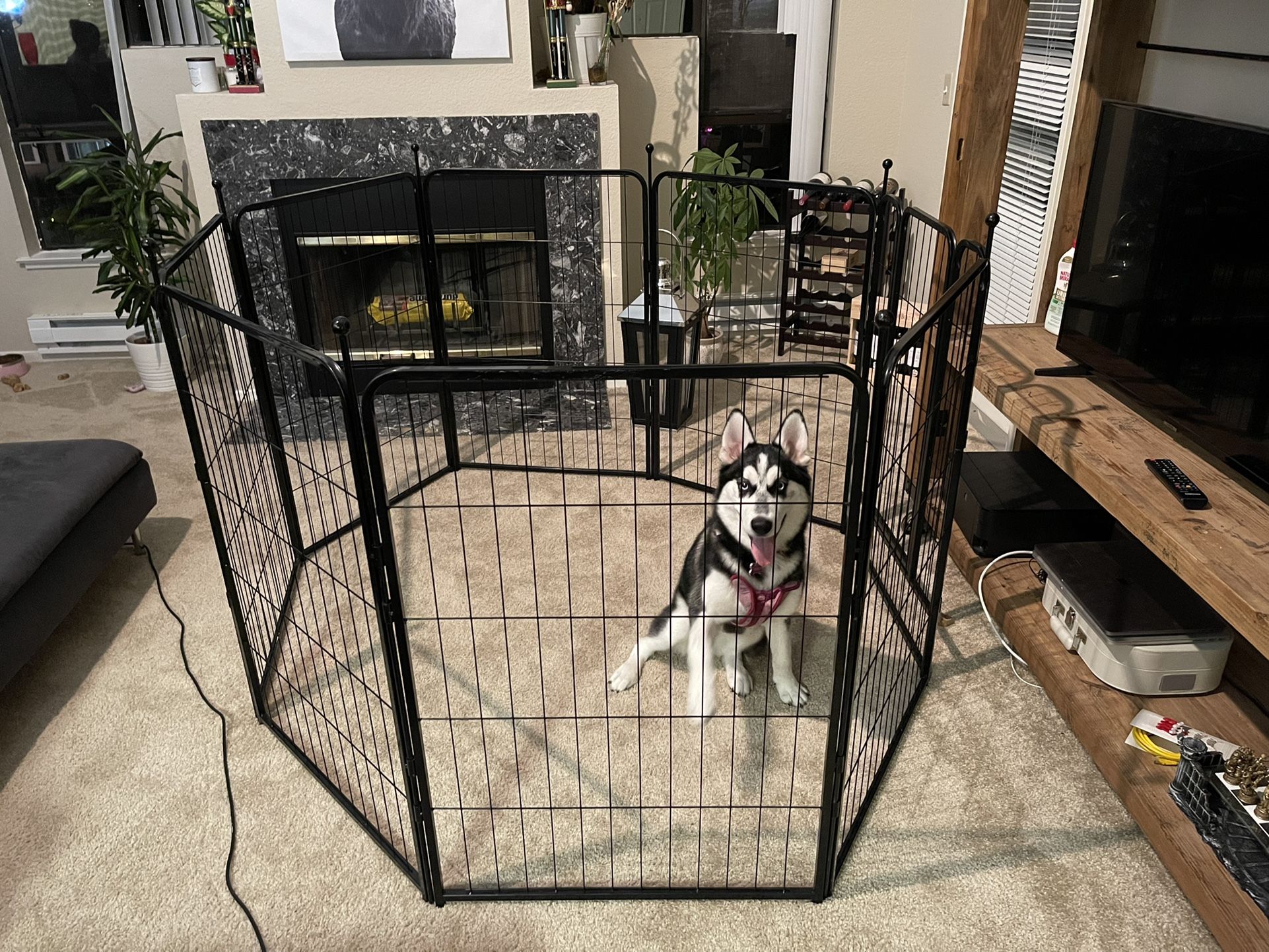 TOOCA Dog Pen Indoor 40 inches 8 Panel 