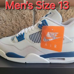 Jordan 4 Retro Military Blue 2024 - Men's Size 13