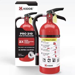 Pro 210 Rechargeable 2-A:10-B:C Class ABC 4 Lb. Fire Extinguisher