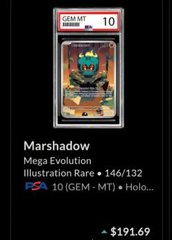 Mega evolution Marshadow IR PSA 10