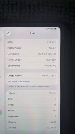 iPad Pro 11in M5