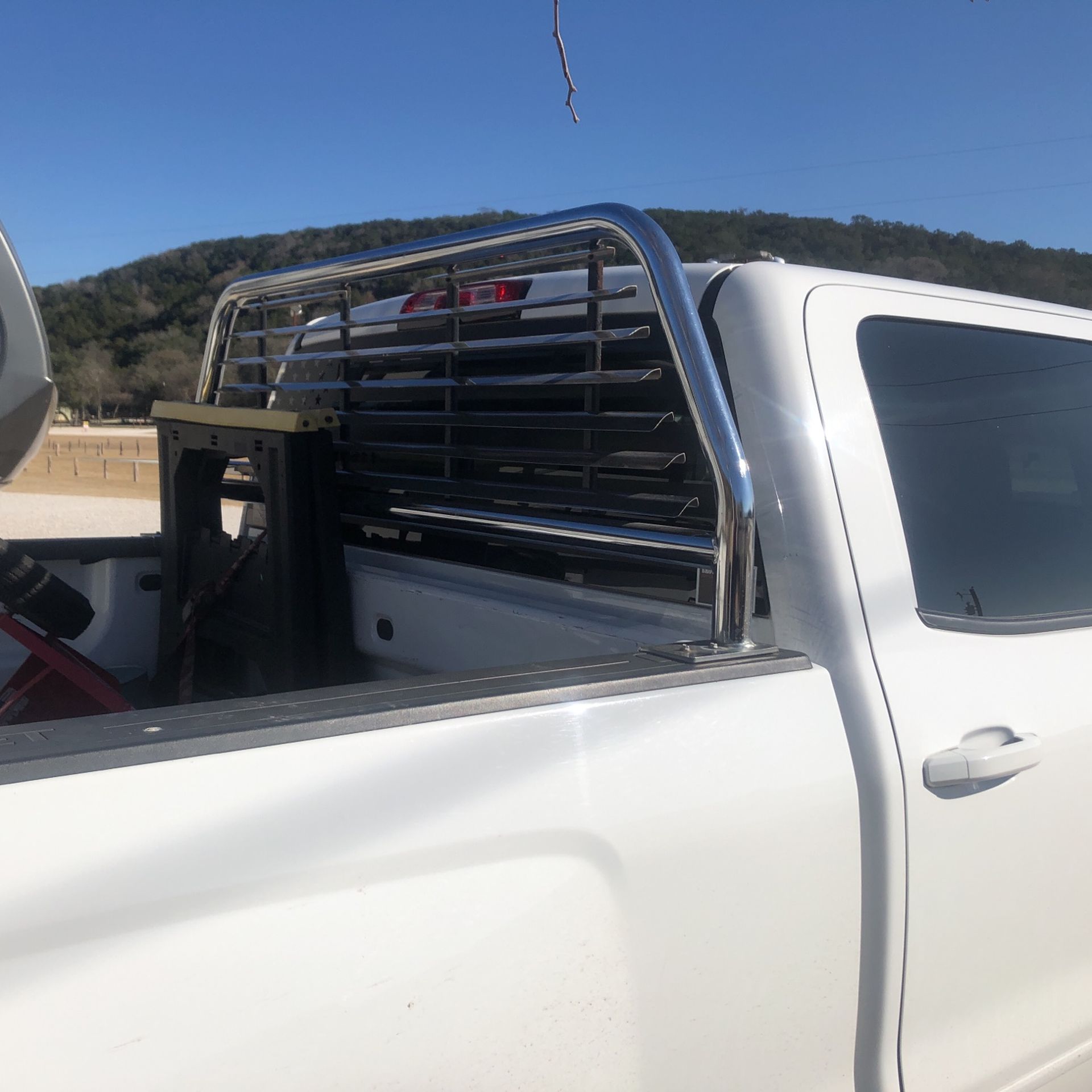 Chrome headache rack