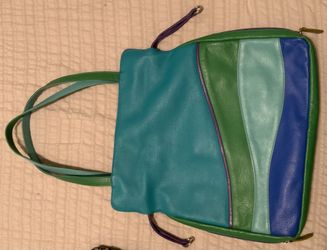 Beautiful Patch authentic Leather handbag. Very clean and toted twice. $Very Clean inside and out. $15