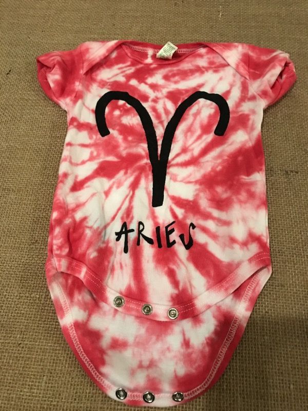 Handmade Aries Baby Onesie