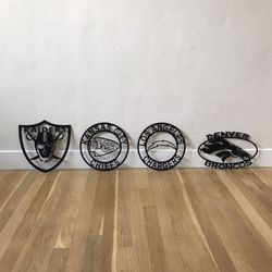 NFL, MLB, NBA Signs . Metal & Acrylic
