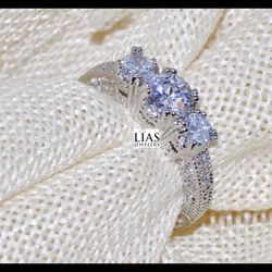 New 18k White Gold Engagement Ring 