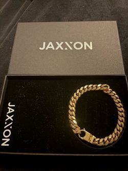 Jaxxon Gold Cuban Link Chain Bracelet