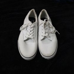 White Vans Size 8 