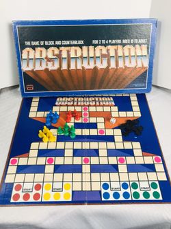 Vintage 1979 Whitman Obstruction Board Game