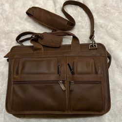 Claire Chase Leather Messenger