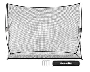 Golf Net, 10x7ft Heavy Duty Golf Practice Net for Backyard Driving Real Golf Balls with Carry Bag, Indoor Outdoor Golf Hitting Training Set Ideal Gift
