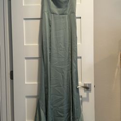 Sage green bridesmaids dress 