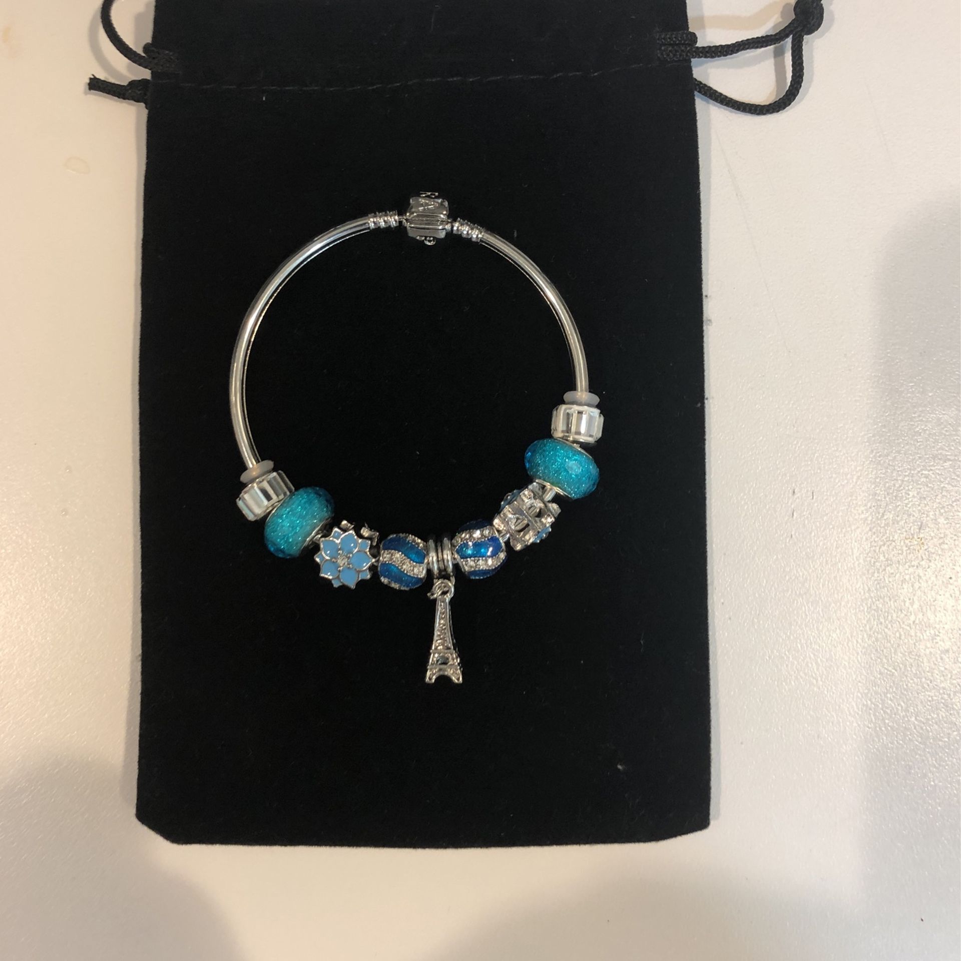 Pandora Blue Charm Bracelet