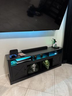 Large Entertainment Center with Outlets