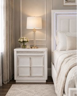 Chalanna 2 Drawer Charging Nightstand - White