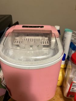 Pink ice maker