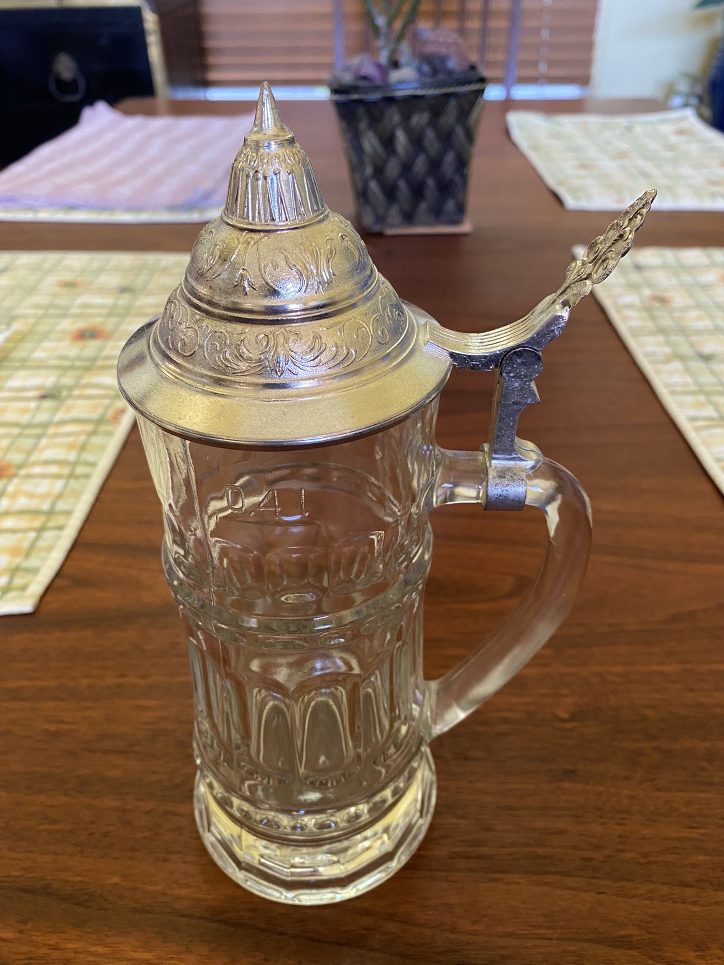 Glass Beer Stein
