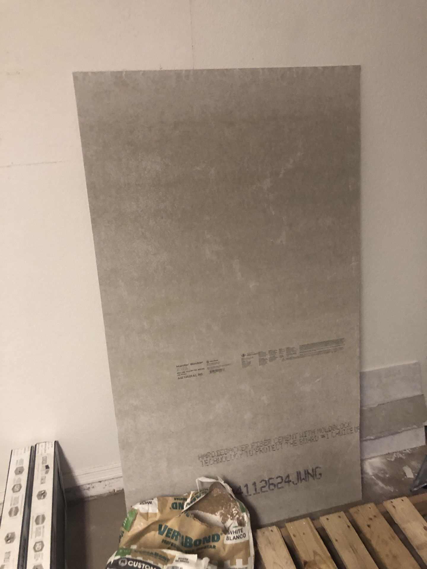 One Concrete Baked Board For Bathroom Shower